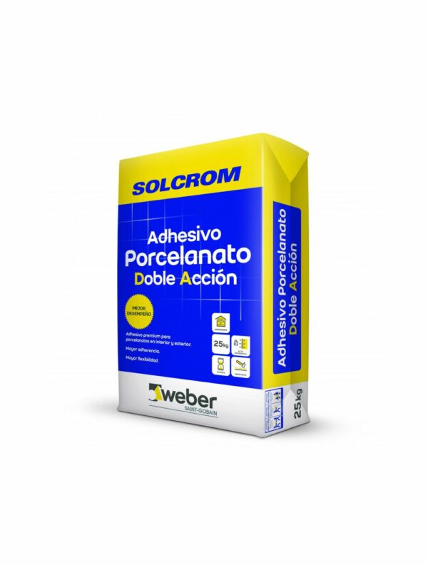 Adhesivo Ceramica Polvo Porcelanato Da 25kg Weber