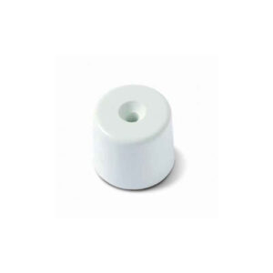 Tope Puerta Plastico Blanco Goma C/u