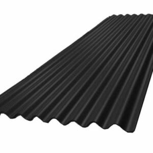 Zinc Acanalado Prepintado Negro 0.35x2.0mt
