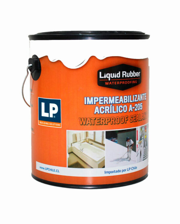 Impermeab. Acrilico Blanco A-205 Galon Waterproof Lp Rubber