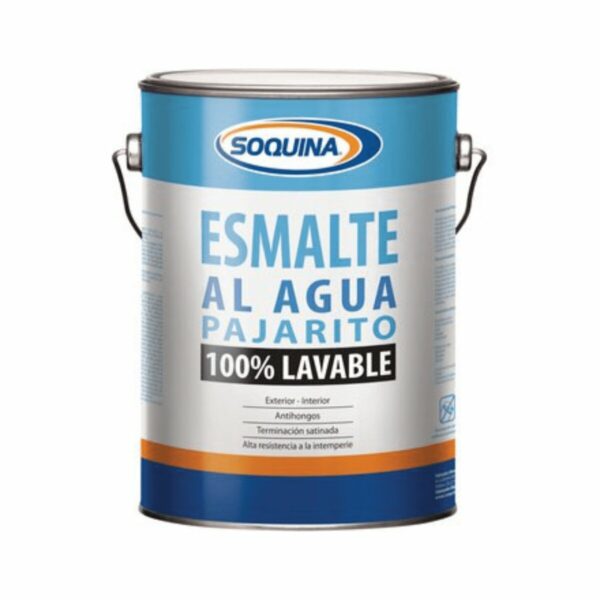 Esmalte Agua Blanco Galon Pajarito Soquina