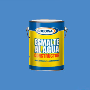 Esmalte Agua Azul Electrico Constructor Galon Soquina