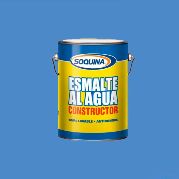 Esmalte Agua Azul Electrico Constructor Galon Soquina