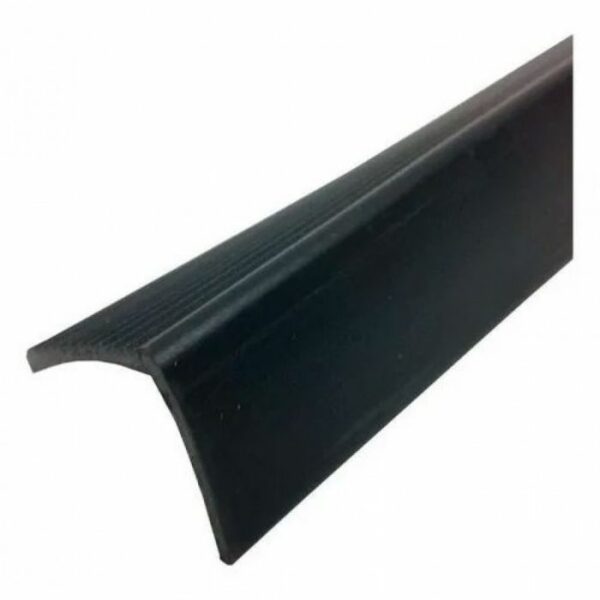 Perfil Nariz de Grada Pvc 37x37mm Negro 1.2mts