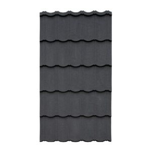 Zinc Gravillado Negro 46cmx1.178 mt C/u (teja Gravillada)