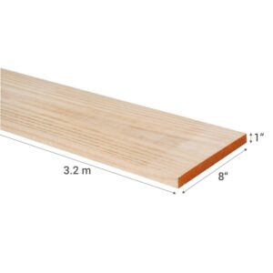 Madera Seca Cepillada 1x8x3.20 mt C/u