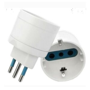 Adaptador Schuko Negro O Blanco