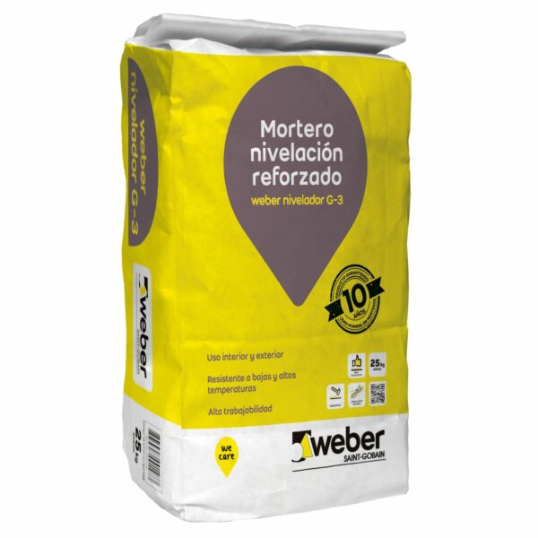 Mortero Nivelador de Piso 25 Kg.weber