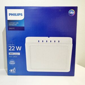 Panel Led Sobrep. Cuadrado 22w Luz Neutra Philips
