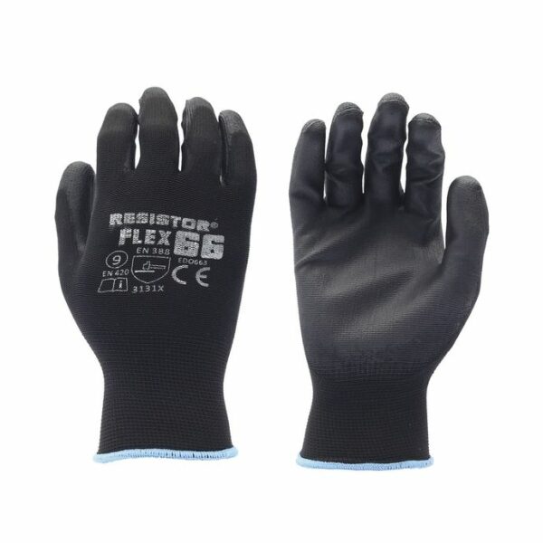 Guante Pu Flex Negro x Par Yts