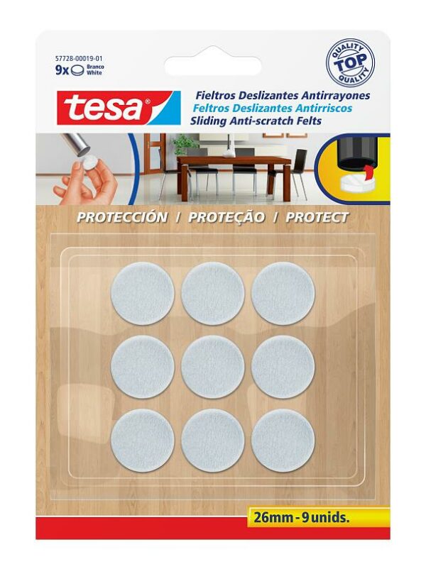 Fieltros Deslizantes Antirrayones 26mm x Set 18 Un-accesorios