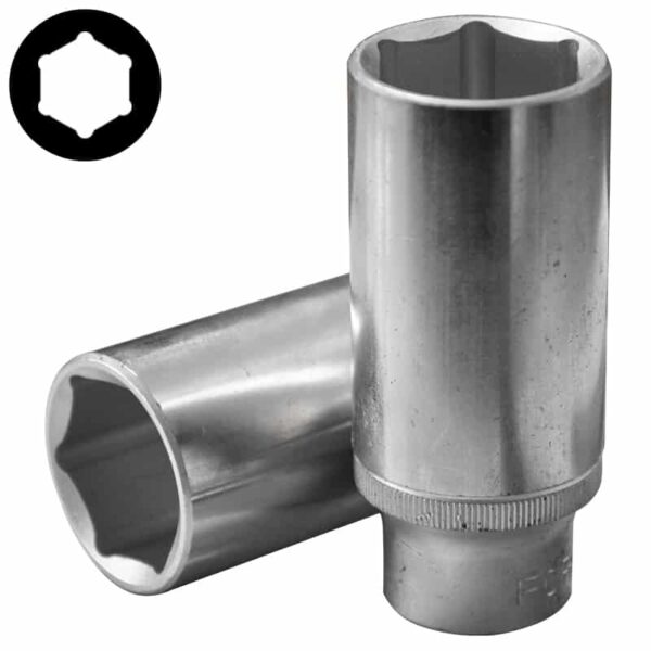 Dado Largo Hexag. 1/2"x27mm  C/u-accesorios