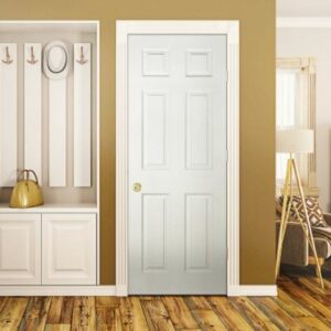 Puerta Sinfonia Hdf 6 Paneles Blanca 80cms x 2mts