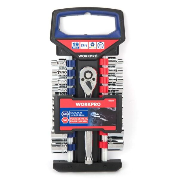 Set Dados C/chicharra 3/8" 19pzas Workpro