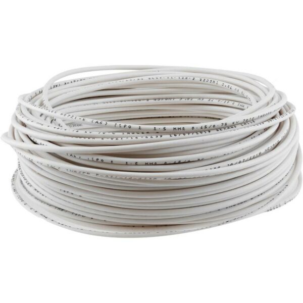 Cable Eva 2,5mm Blanco Rollo 50mts