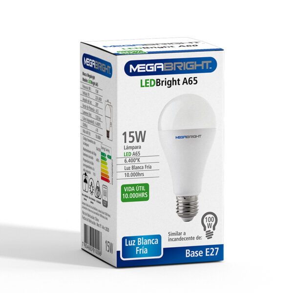 Ampolleta Led 15 W E-27 L/fria Megabright