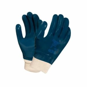Guante Pvc Azul C/puño
