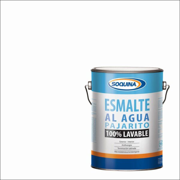 Esmalte Agua Blanco Litro Pajarito Soquina
