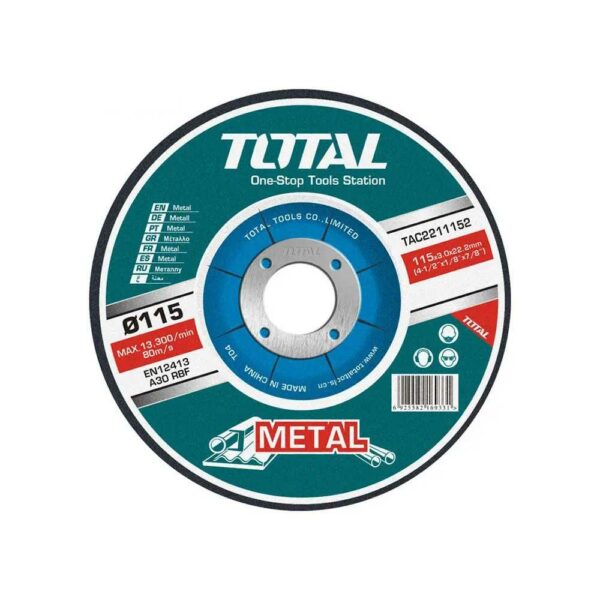 Disco Corte Fierro 4 1/2" x 1.2mm Total