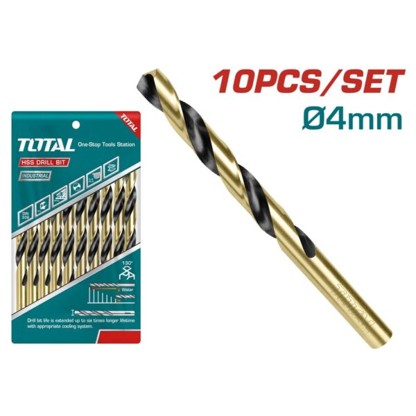 Broca 4mm Hss Set 10un Total (tac100403)