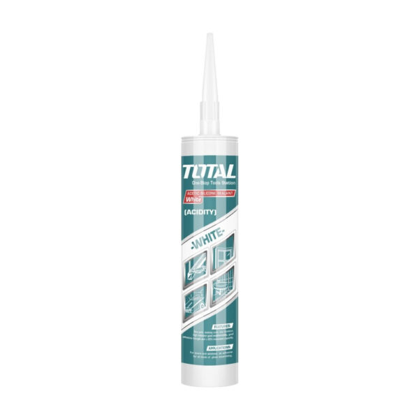 Silicona Acetica Blanca 300 Ml Total (tht3511)