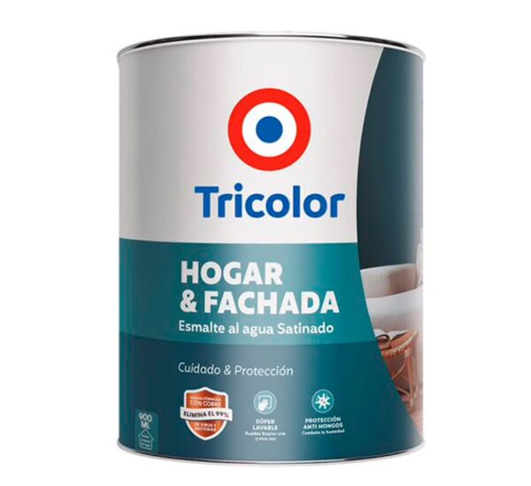 Base C Hogar Y Fachada Esmalte al Agua Litro Tricolor