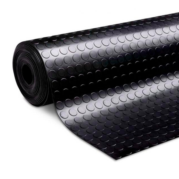 Piso Goma Estoperol Negro 0.60 (ancho) x mt Lineal
