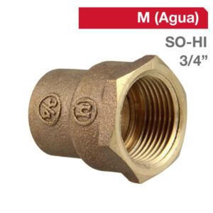 Terminal So-hi 3/4" Bronce