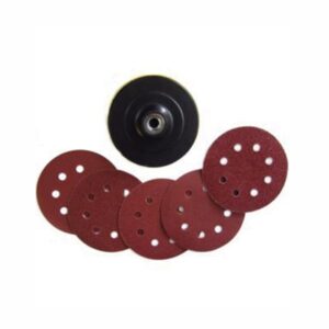 Disco Goma Pulir 4 1/2''+ 5 Lijas (dp115j) Uyustools