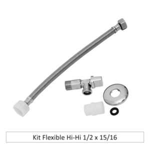 Flexible C/llave Angular 30cm 1/2"x15/16" Hi-hi