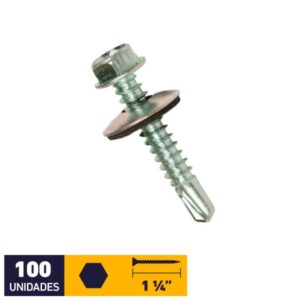Tornillo Hexagonal P/broca 12x1 1/4" C/u