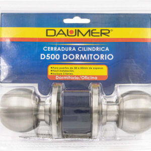Cerradura Pomo Dormitorio Acero Inoxidable Bronce Pulido Daumer (d500)