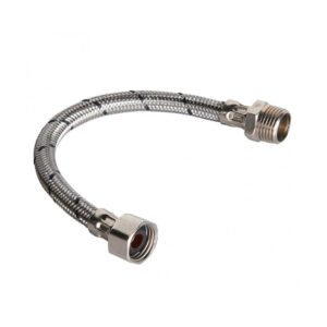 Extension Flexible 1/2" Hi-he 15cm Cafe Plastica C/u Orbit