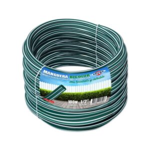Manguera Riego Estria 1/2" Bco-verde x mt