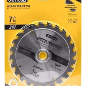 Disco Corte Madera 7 1/4" 24dts Uyustools (dmd724)