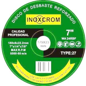 Disco Desbaste 7" Inoxcrom
