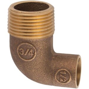 Codo So He 3/4" Bronce