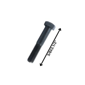 Perno Hex. 5/8"x31/2"" G- C/u Negro