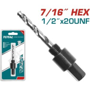 Adaptador P/broca 7/16"hex - 14mm A 30mm Total (tac4206)