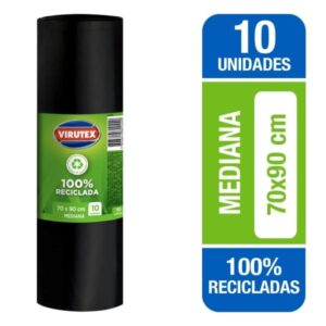 Bolsa Basura 70x90 x Pqt Virutex