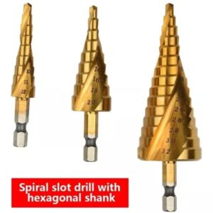 Set 3 Broca Conica P/metal 4-12  4-20  4-32 mm (abcc-001)