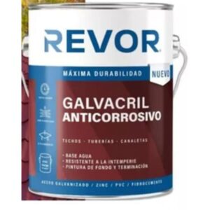 Galvacril Anticorrosivo Revor Negro Tineta (pinta Todo)