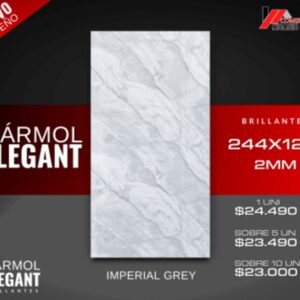 Placa Marmol Elegant Granito Gris 1.22 x 2.44 x 3 mm  (pme-16)