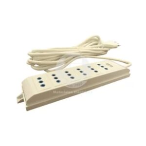 Alargador Zapatilla 6 Posc. 3mt Ekoline