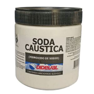Soda Caustica Bolsa 1/2 Kilo Dideval